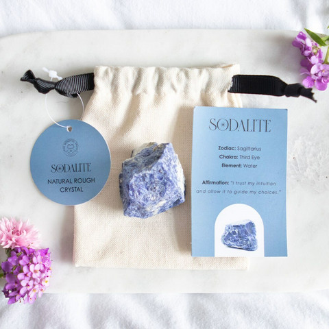 Sodalite Healing Rough Crystal -sodaliitti raakakivi