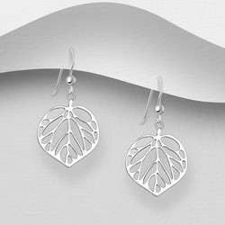 PREMIUM COLLECTION|Lovisa  -hopeiset lehdenmuotoiset korvakorut