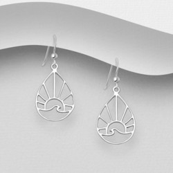 PREMIUM COLLECTION|Sun & Wave -hopeakorvakorut aalto & aurinko
