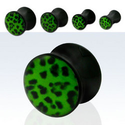Plugi, Green Leopard 6mm