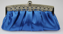 Iltalaukku, Royal Blue with Crystals
