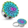 Plugi 10mm, Multicolor mandala