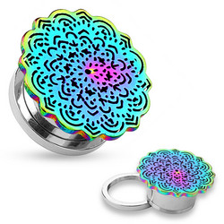 Plugi 12mm, Multicolor mandala
