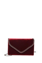 Laukku, BESTINI|Burgundy Velvet Handbag  (viininpunainen samettilaukku)