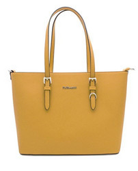 Laukku, Flora & Co|Large Mustard Yellow Womans Handbag (sinapinkeltainen käsilaukku)