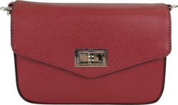 Vyölaukku/Laukku, Flora & Co|2 in 1, Small Burgundy Womans Handbag (viininpunainen käsilaukku)