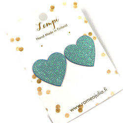 LEMPI-korvanapit, Lempi (minttu glitter)