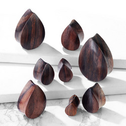 Plugi 8mm, Organic Sono Wood Tear Drop (puinen plugi)