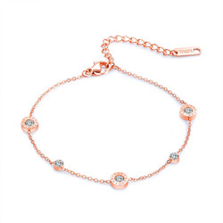 Nilkkakoru|HOLIDAY COLLECTION, Rosegold Anklet with Roman Numerals