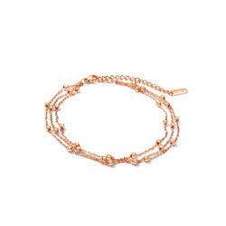 Nilkkakoru|HOLIDAY COLLECTION, Classic Rosegold Anklet with three Layers