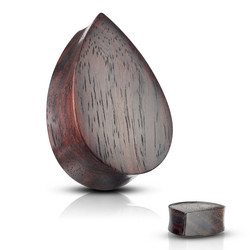 Plugi 14mm, Organic Sono Wood Tear Drop (puinen plugi)
