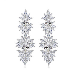 Juhlakorvakorut, ROMANCE/Luxurious Earrings in Silver