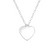 Hopeinen kaulakoru, Simple Silver Heart Necklace