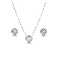 Kristallikorusetti, ATHENA BRIDAL|Crystal Sparkle Necklace Set