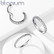 Lävistysrengas, Titanium Hinged Segment Hoop Rings with CZ