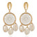 Korvakorut, White Dream Catcher Earrings with Seashells
