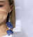 Korvakorut, FRENCH RIVIERA|Dark Blue Flower Earrings