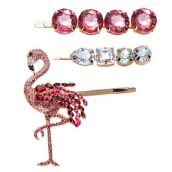 Hiuskoru, pinni|SUGAR SUGAR, Pink Flamingo Clip Set