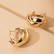 Korvakorut, FRENCH RIVIERA|Double Hoops in Gold -kullanväriset renkaat