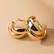 Korvakorut, FRENCH RIVIERA|Double Hoops in Gold -kullanväriset renkaat