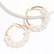 Korvakorut, PAPARAZZI|Romantic Pearl Hoops -helmirenkaat