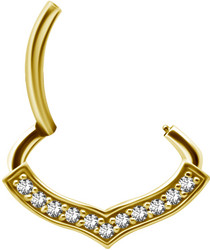 PREMIUM COLLECTION|Siro kulta septum & daith clicker