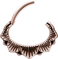 PREMIUM COLLECTION|Lootus  -ruusukulta septum & daith clicker
