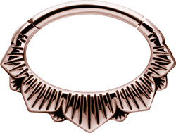 PREMIUM COLLECTION|Lootus  -ruusukulta septum & daith clicker