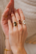 Sormus, BOHM PARIS|Bague Gabrielle dorée blanc -ristisormus
