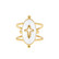 Sormus, BOHM PARIS|Bague Gabrielle dorée blanc -ristisormus