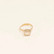 Sormus, BOHM PARIS|Bague Bea dorée beige rose