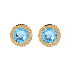 Korvakorut, BOHM PARIS|Boucles D'oreilles Miel avec cristal turqoise