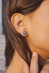 Korvakorut, BOHM PARIS|Boucles D'oreilles Miel avec cristal royal red