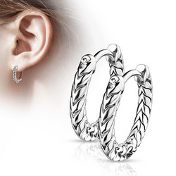 Korvarenkaat, Antique Silver Hoop Rings