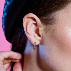 Korvarenkaat, Antique Silver Hoop Rings