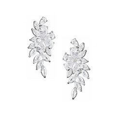 Kristallikorvakorut, ATHENA BRIDAL|Luxurious Flower Earrings