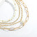 Kaulakorusetti, FRENCH RIVIERA|Chunky Pearl Necklace in Gold