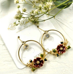 Korvakorut, Romantic Flower Earrings -romanttiset kukkakorvakorut