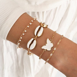 Rannekorusetti, FRENCH RIVIERA| Summer Chain Bracelets in Gold
