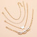 Rannekorusetti, FRENCH RIVIERA| Summer Chain Bracelets in Gold