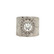 Sormus, BOHM PARIS|Bague Anais rhodium avec cristal clair