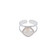 Sormus, BOHM PARIS|Bague Léa rhodium avec crystal beige