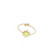 Sormus, BOHM PARIS|Bague Melany dorée avec cristal electric yellow