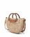 Laukku, BESTINI Paris|Straw Handbag in Beige and Gold