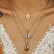Kerroskaulakoru, FRENCH RIVIERA|Three Layer Seashell Necklace in Gold