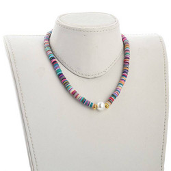 Kaulakoru, PAPARAZZI|Multicolor Surf Necklace with Pearl