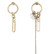 Korvakorut, FRENCH RIVIERA|Asymmetrical Gold Earrings