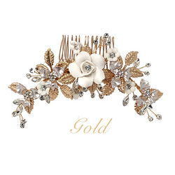 Hiuskoru, ATHENA BRIDAL|Blooming Roses Headpiece -Luxe Hair Comb (G)