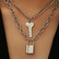 Kaulakorusetti, PAPARAZZI|Necklace Set with Key and Lock