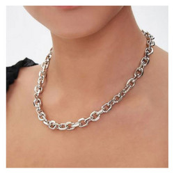 Kaulakoru, PAPARAZZI|Oval Fashion Chain in Silver